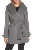 Women's Trina Turk Ali Wrap Coat - Grey