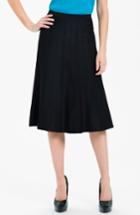 Women's Ming Wang A-line Skirt - Black