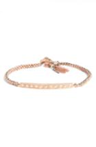 Women's Brooke Gregson Diamond 11 Rose Gold, Silk & Silver Bracelet