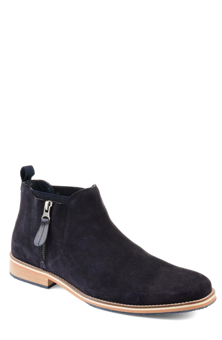 Men's Thomas And Vine Smash Zip Chelsea Boot M - Blue