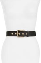 Michael Michael Kors Quilted Lambskin Leather Belt - Black