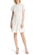 Women's Kate Spade New York Flutter Sleeve A-line Knit Sweater Dress, Size - Beige