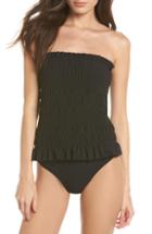 Women's Profile By Gottex Lace-up Strapless One-piece Swimsuit
