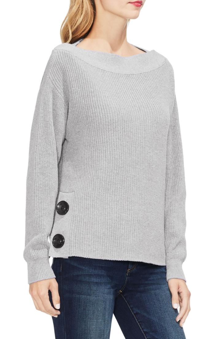 Women's J.crew Garment Dyed Sweatshirt, Size - Black