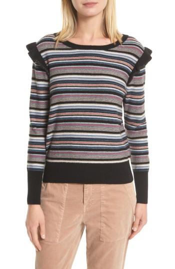 Women's Joie Cais C Stripe Wool & Cashmere Sweater