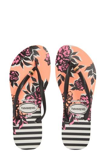 Women's Havaianas 'slim Thematic' Flip Flop /36 Br - Black