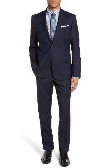 Men's Nordstrom Men's Shop Trim Fit Solid Wool Suit