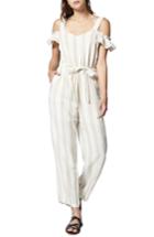 Women's Sanctuary Chasing The Sun Linen Jumpsuit, Size - Beige