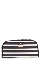 Kate Spade New York 'classic Berrie' Floral Cosmetics Case, Size - Black/ Clotted Cream