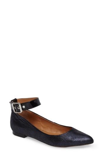 Women's Corso Como Ramona Ankle Strap Flat .5 M - Blue