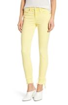 Women's Blanknyc The Reade Classic Crop Raw Edge Double Hem Jeans - Yellow