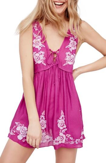 Women's Free People Aida Embroidered Slipdress