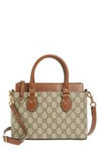 Gucci Gg Mini Linea A Canvas & Leather Crossbody Tote -