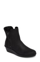 Women's Ecco Skyler Notched Wedge Bootie -8.5us / 39eu - Black