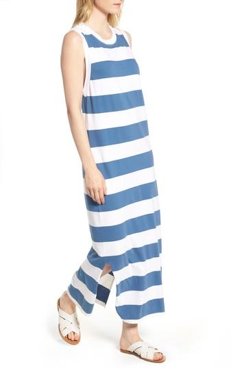 Women's Stateside Rugby Stripe Maxi Dress - Blue