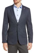 Men's Ted Baker London Semi Plain Trim Fit Jacket (m) - Blue
