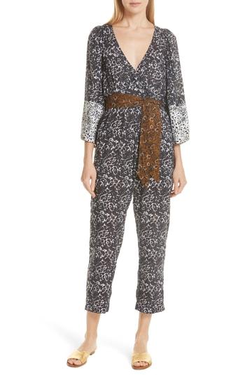 Women's Apiece Apart Meru Belted Jumpsuit - Blue