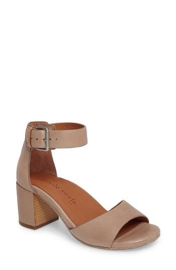Women's Gentle Souls Christa Block Heel Sandal M - Metallic