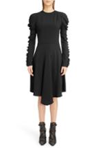 Women's Chloe Detachable Cuff Satin Crepe Dress Us / 38 Fr - Black