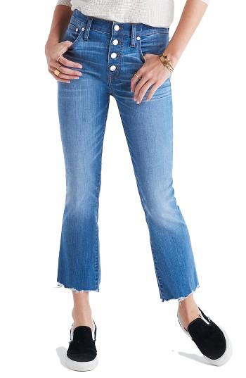 Women's Madewell Cali Demi Boot Jeans - Blue