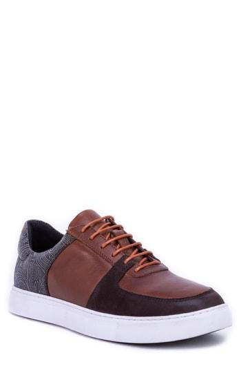 Men's Robert Graham Chadwick Paisley Tooled Sneaker M - Brown
