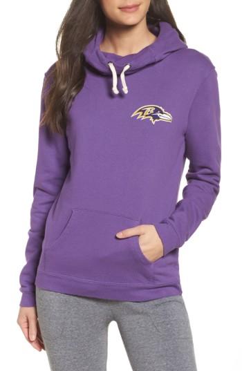 Women's Junk Food Nfl Baltimore Ravens Sunday Hoodie - Purple
