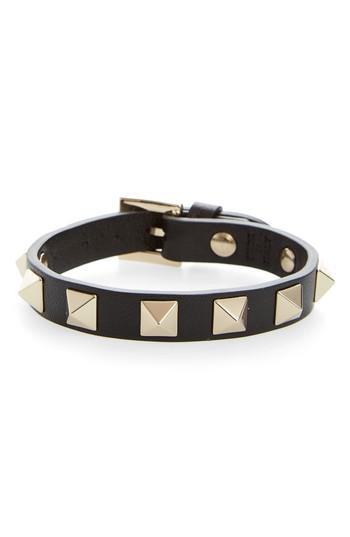 Women's Valentino Rockstud Leather Bracelet