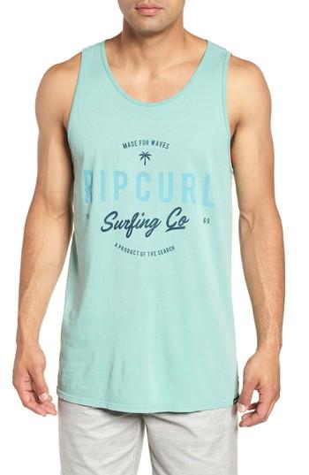 Men's Rip Curl Ascender Heritage Tank - Green