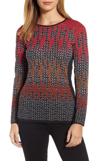 Women's Nic+zoe Sunset Sweater - Red