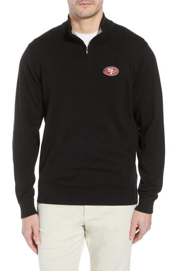Men's Cutter & Buck San Francisco 49ers - Lakemont Fit Quarter Zip Sweater