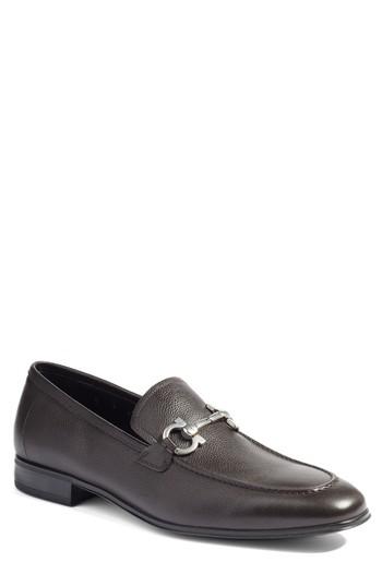 Men's Salvatore Ferragamo Flori 2 Bit Loafer .5 Ee - Brown