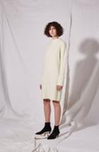 Women's Topshop Boutique Wool & Cashmere Rib Knit Dress Us (fits Like 0) - Ivory