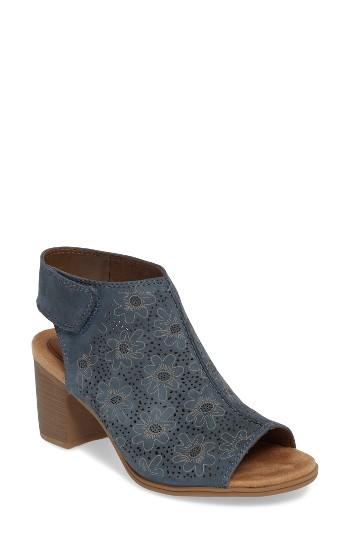 Women's Rockport Cobb Hill Hattie Perforated Slingback Sandal M - Blue