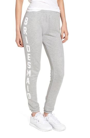 Women's Wildfox Bridesmaid Knox Sweatpants - Grey