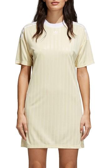 Women's Adidas Originals Trefoil T-shirt Dress - Yellow