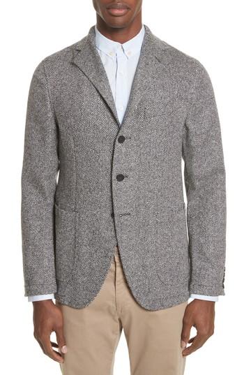 Men's Eidos Napoli Wool Blend Sport Coat R Eu - Black