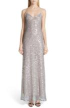 Women's Galvan Sequin Gown Us / 36 Fr - Metallic