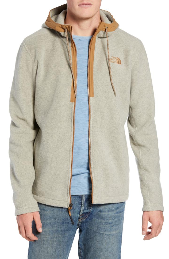 Men's The North Face Pyrite Sweater Knit Fleece Hoodie - Beige