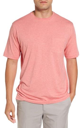 Men's Peter Millar Crown Pocket T-shirt, Size - Red