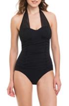 Women's Profile By Gottex Origami One-piece Swimsuit - Black