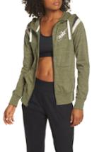 Women's Nike Sportswear Gym Vintage Zip Hoodie - Green