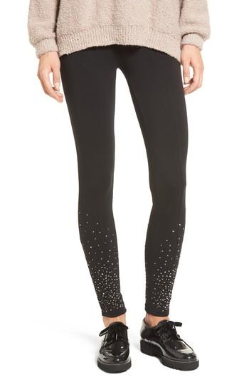 Women's Bp. Sequin Embellished Leggings, Size - Black