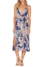 Women's L Space Tori Palm Print Cover-up Slipdress