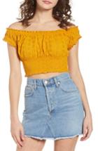 Women's Ten Sixty Sherman Off The Shoulder Eyelet Top - Yellow