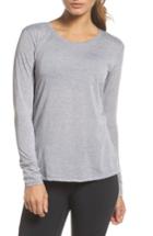 Women's Brooks Distance Long Sleeve Tee, Size - Black