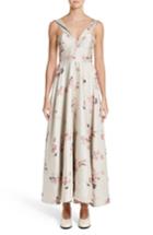 Women's Co Metallic Floral Jacquard Dress - Beige