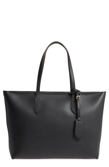 Burberry Calfskin Leather Tote - Black