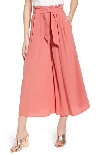 Women's Leith Paperbag Waist Culottes - Coral