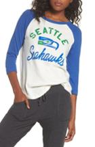 Women's Junk Food Nfl Seattle Seahawks Raglan Tee