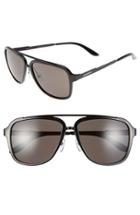Men's Carrera Eyewear 57mm Navigator Sunglasses - Shiny Black/ Dark Grey